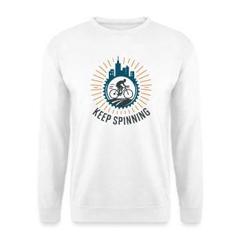 Fahrradfahren  - Unisex Pullover - Weiß - Vorne