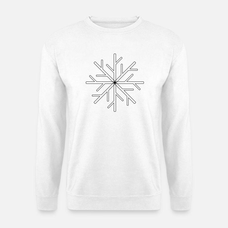 Schneekristall - Unisex Pullover - Weiß