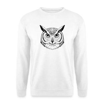 Owl - Unisex Sweatshirt - white - Front