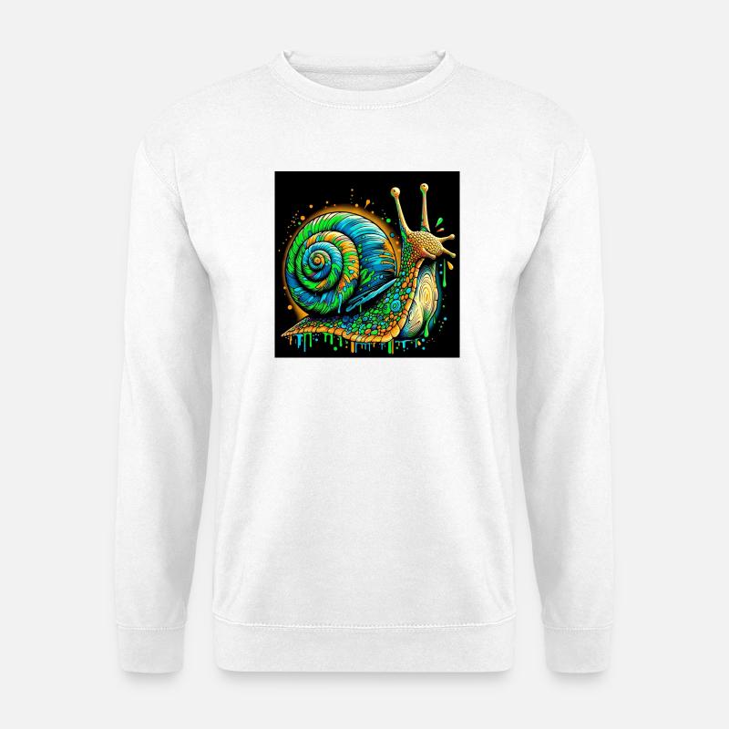 Schnecke - Unisex Pullover - Weiß