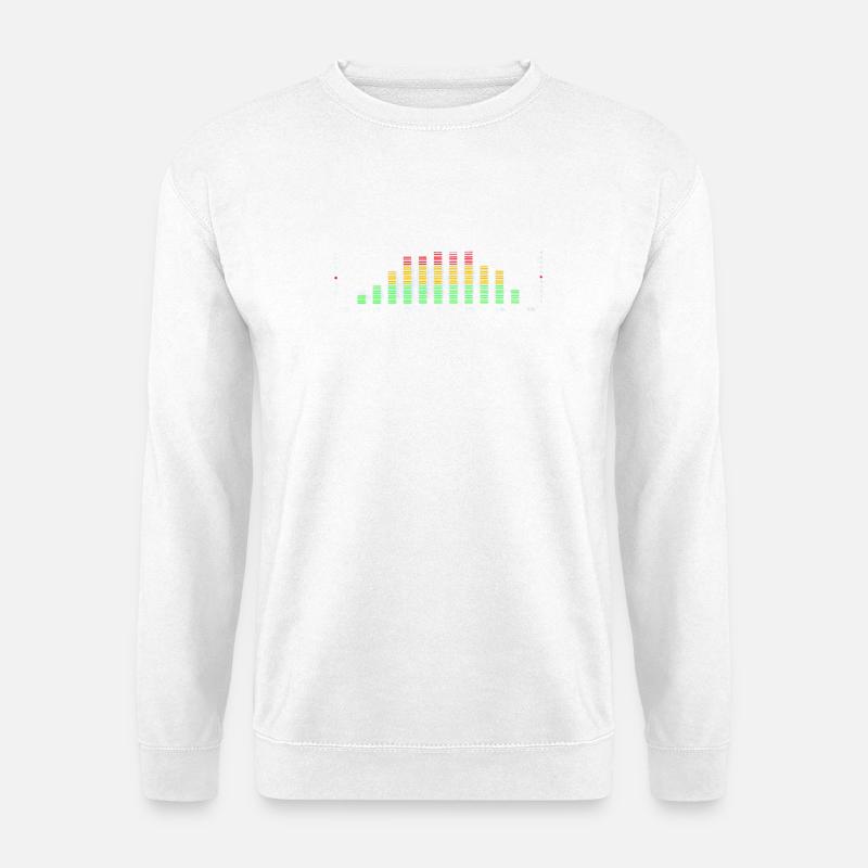 Rainbow Equalizer Pulse - Unisex Sweatshirt - white