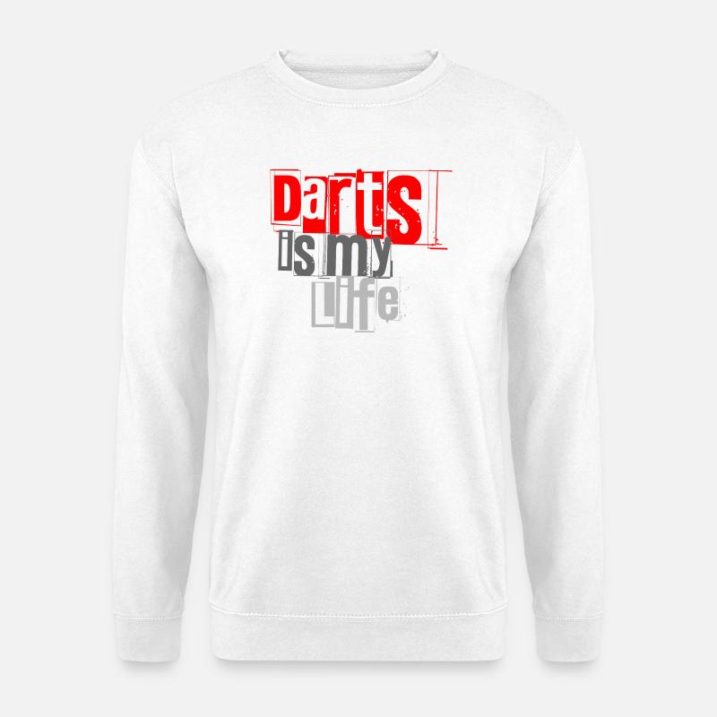 Dart,Darts is my Life 1 - Unisex Pullover - Weiß