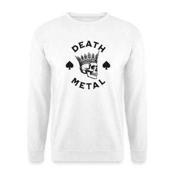 Crowned Skull Death Metal - Unisex Sweatshirt - white - Front