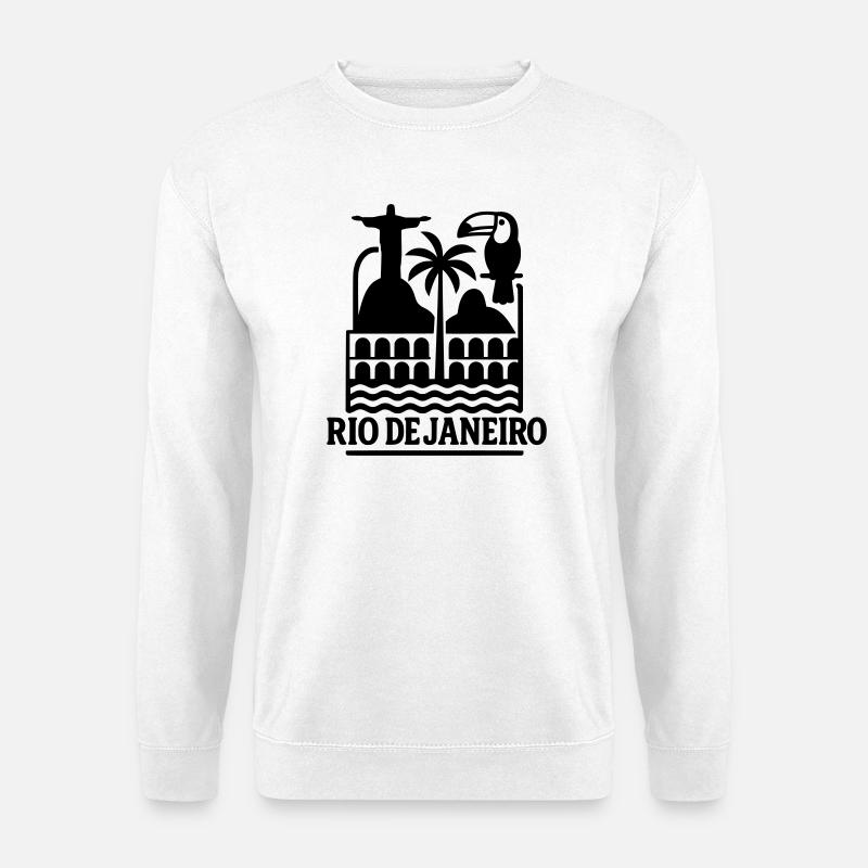 rio de janeiro silhouette - Unisex Pullover - Weiß