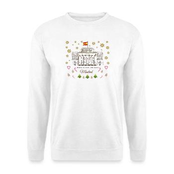 Madrid, Kunstmuseum Prado,  Zeichnung Weihnachten - Unisex Pullover - Weiß - Vorne