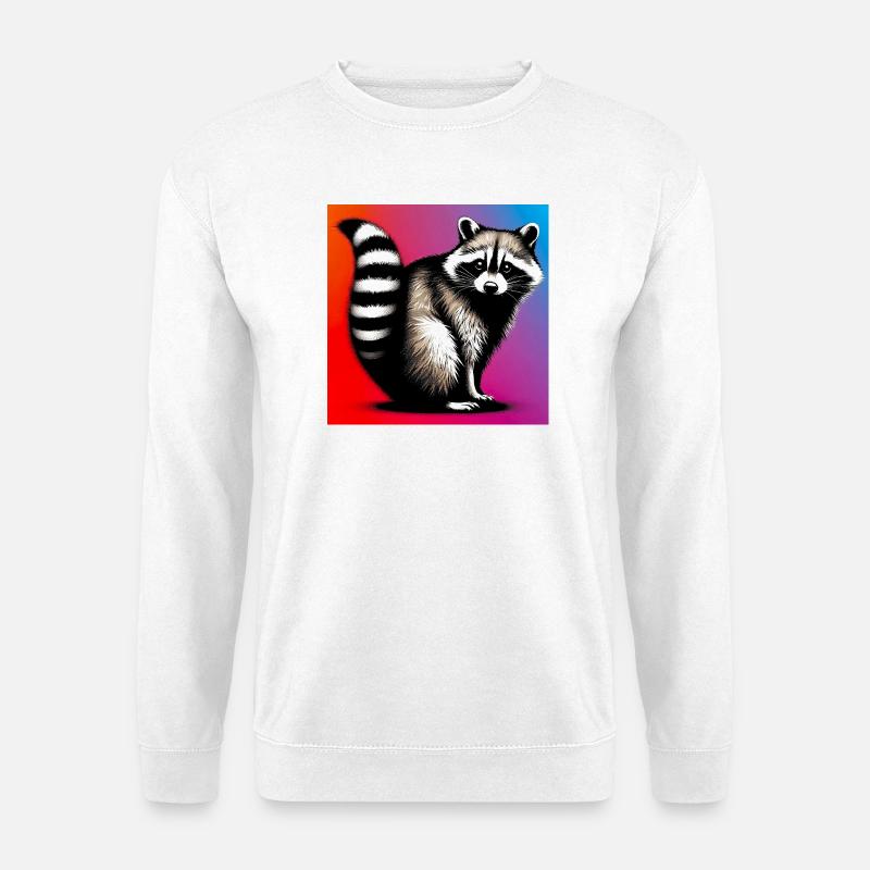 Waschbär - Unisex Pullover - Weiß