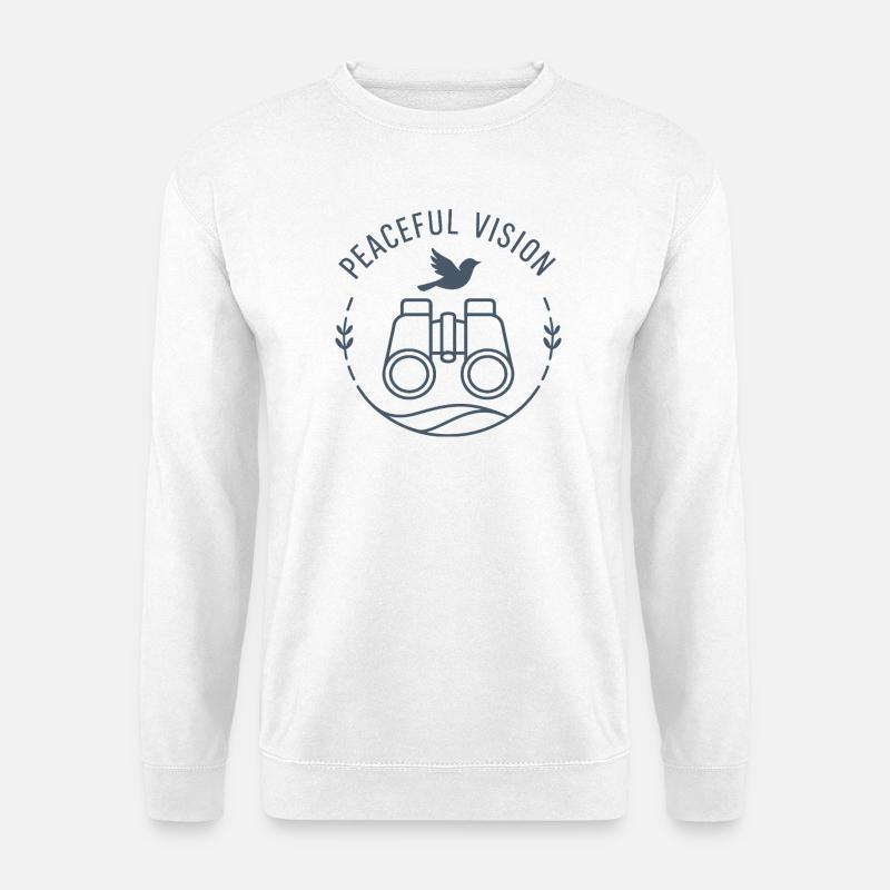 Friedvolle Sicht - Unisex Pullover - Weiß