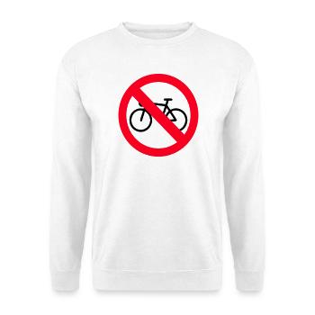 Kein Fahrrad - Unisex Pullover - Weiß - Vorne