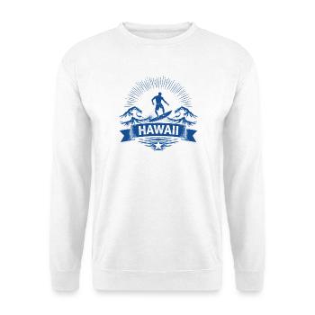 Hawaii Surfer Surfer on Pacific Wave - Unisex Sweatshirt - white - Front