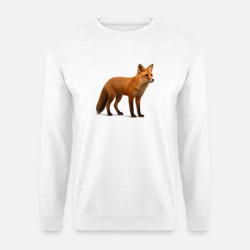 Rotfuchs im Licht der Natur - Unisex Pullover - Weiß