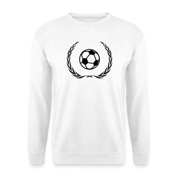 Fussball Symbol Kranz - Unisex Pullover - Weiß - Vorne