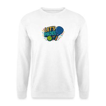 Le motif du padel laisse le padel - Sweat-shirt Unisexe - blanc - Devant