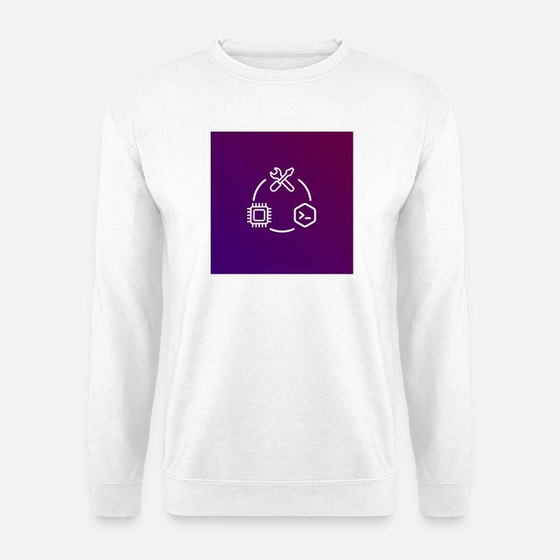 Outil de code de puce TechKreis - Sweat-shirt Unisexe - blanc