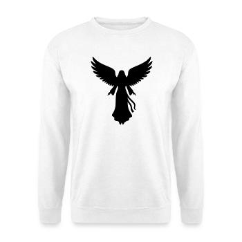 Angel angel wings silhouette simple - Unisex Sweatshirt - white - Front