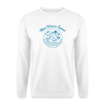 Mon escouade aquatique - Sweat-shirt Unisexe - blanc - Devant