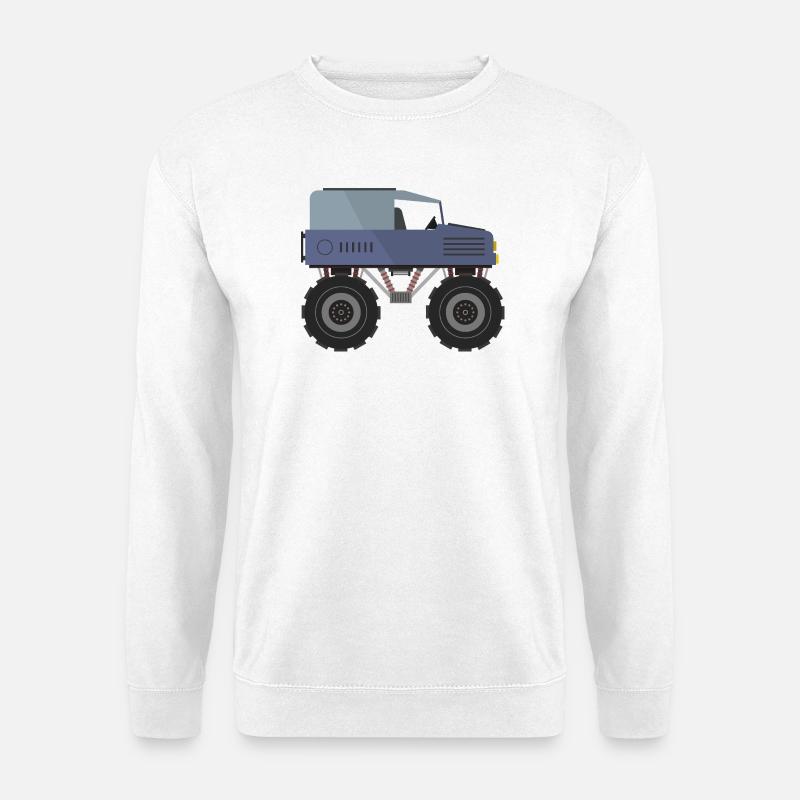 Monstertruck - Unisex Pullover - Weiß