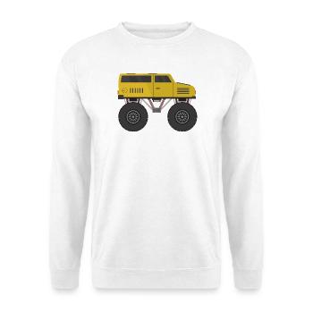 Camion monstre - Sweat-shirt Unisexe - blanc - Devant