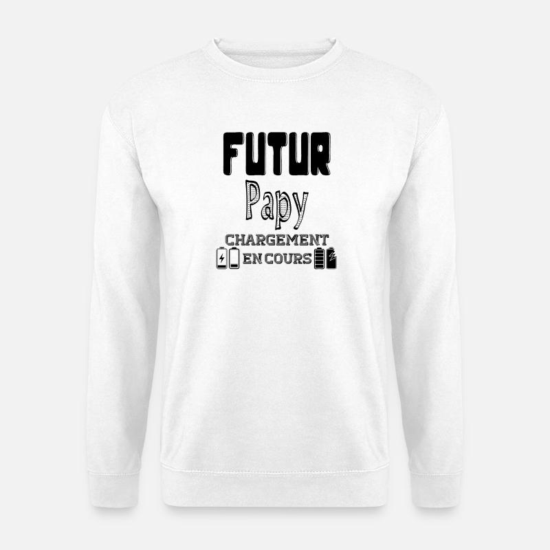Future Grandpa Loading In Progress - Unisex Sweatshirt - white