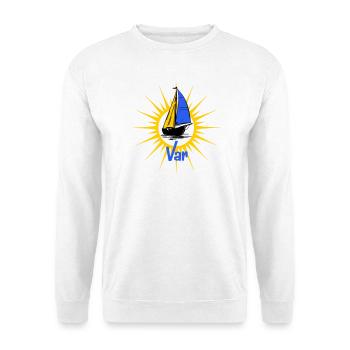 Voilier Soleil Var - Sweat-shirt Unisexe - blanc - Devant