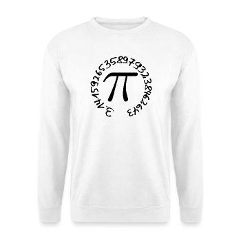 Pi - Sweat-shirt Unisexe - blanc - Devant