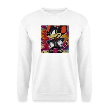 Graffiti Souristenu dans le style de la rue - Sweat-shirt Unisexe - blanc - Devant