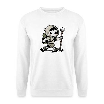 Pèlerin sur le chemin de Compostelle - Sweat-shirt Unisexe - blanc - Devant
