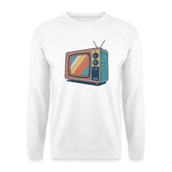 Vintage TV Colorful Stripes - Unisex Sweatshirt - white - Front
