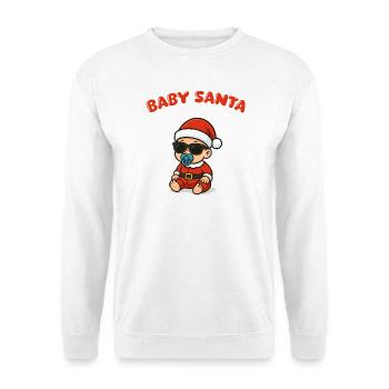 Baby Santa Weihnachten - Unisex Pullover - Weiß - Vorne
