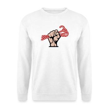 I Want Candy, Revolutionär, Slogan & Zucker Design - Unisex Pullover - Weiß - Vorne