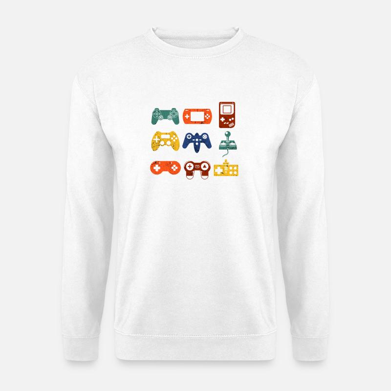 Retro-Spielkonsole - Unisex Pullover - Weiß