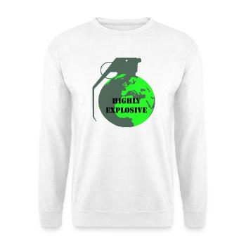 Explosive Erde - Unisex Pullover - Weiß - Vorne