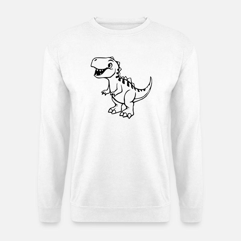 niedlicher Dinosaurier - Unisex Pullover - Weiß