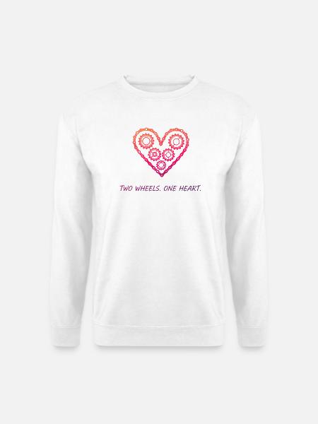 Gear-Herz-Schaltung - Unisex Pullover - Weiß