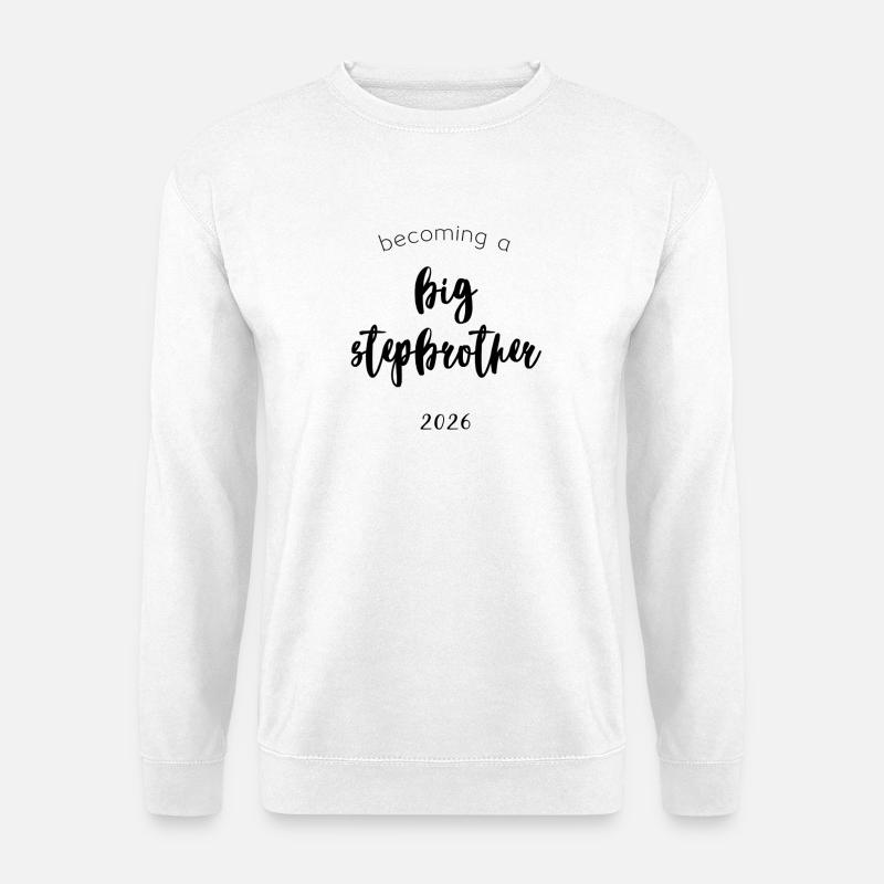Soon big stepbrother 2026 - Unisex Sweatshirt - white
