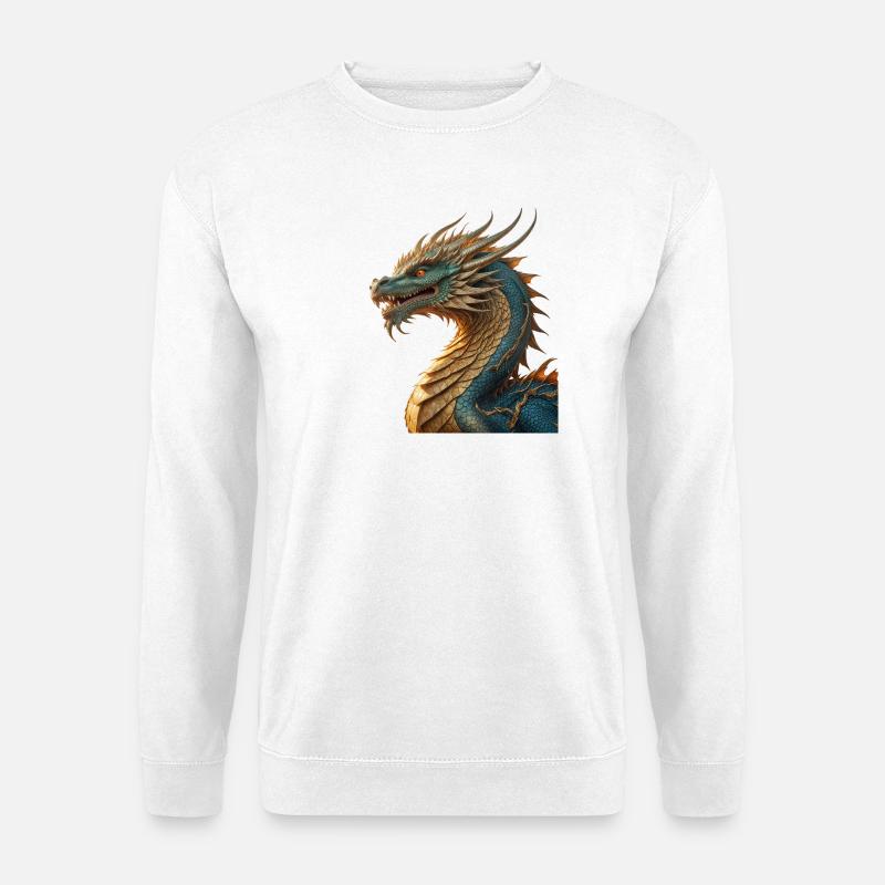 Der Drache - Unisex Pullover - Weiß