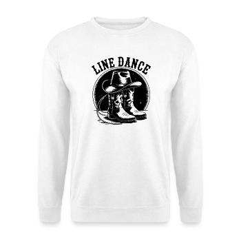 Line Dance Kids Cowboy - Unisex Sweatshirt - white - Front