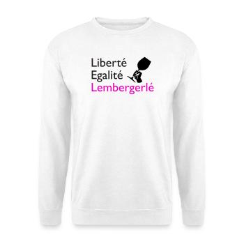 Liberté Egalité Lembergerlé - Unisex Pullover - Weiß - Vorne