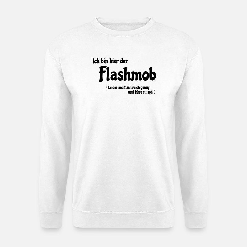Flash mob - Sweat-shirt Unisexe - blanc