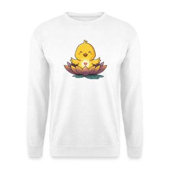 Lotus Chick Heart Light - Unisex Sweatshirt - white - Front