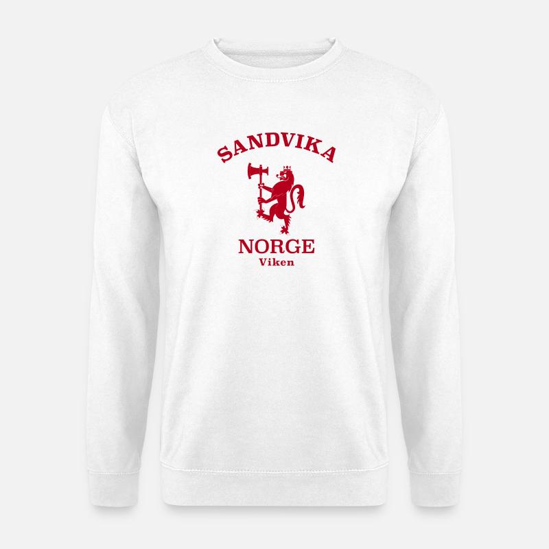 Sandvika Norge Norway - Unisex Pullover - Weiß