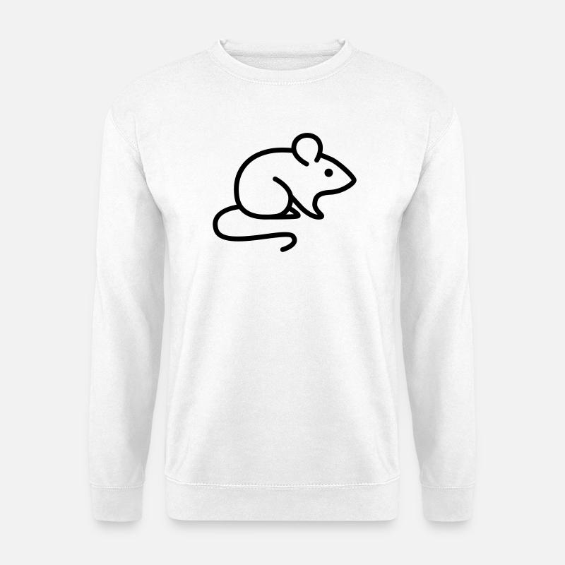 Maus - Unisex Pullover - Weiß