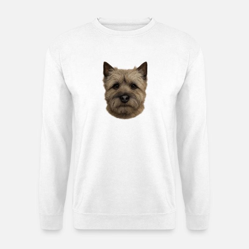 Terrier head - Unisex Sweatshirt - white