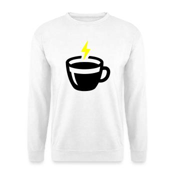 Latte Art Love : Latte Art Énergie Coffee Vector - Sweat-shirt Unisexe - blanc - Devant
