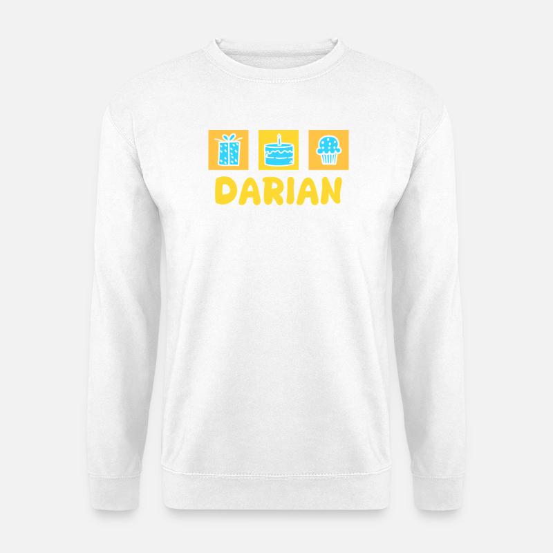 Darian als Vorname - Unisex Pullover - Weiß