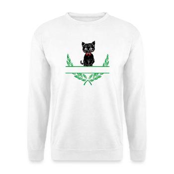 Laurel Wreath with Namespace - Unisex Sweatshirt - white - Front