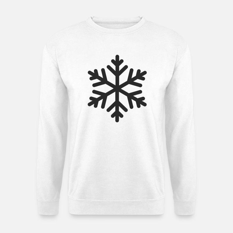 Geometric Snowflake - Unisex Sweatshirt - white