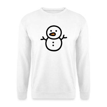 Schneemann - Unisex Pullover - Weiß - Vorne