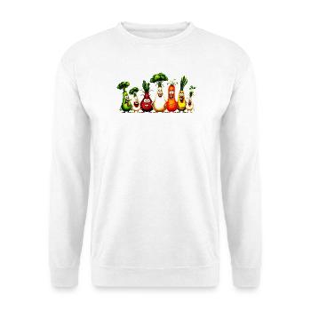 légumes - Sweat-shirt Unisexe - blanc - Devant