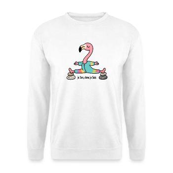 Yoga I Zen therefore I am - Unisex Sweatshirt - white - Front