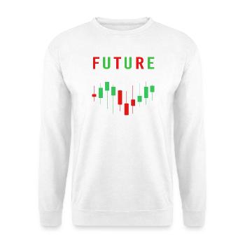 Trading Finanzen Aktien Geld Bitcoin Kapital - Unisex Pullover - Weiß - Vorne